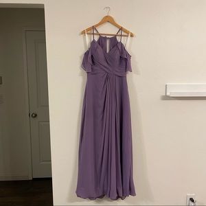 Azazie Dakota bridesmaid dress in Tahiti (purple)